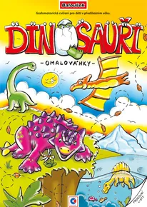 A4 Malvorlage - Grafomotorisch - Dinosaurier